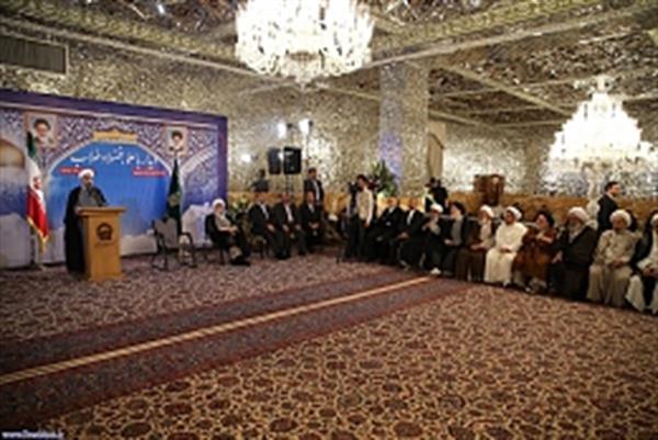 رییس جمهوری در جمع علما، فضلا و طلاب استان خراسان رضوی:
